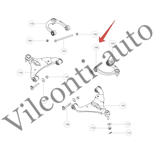РЫЧАГ ПЕРЕДНЕЙ ПОДВЕСКИ ВЕРХНИЙ ЛЕВЫЙ TANK 300 2904111XGW04A 100% ОРИГИНАЛ