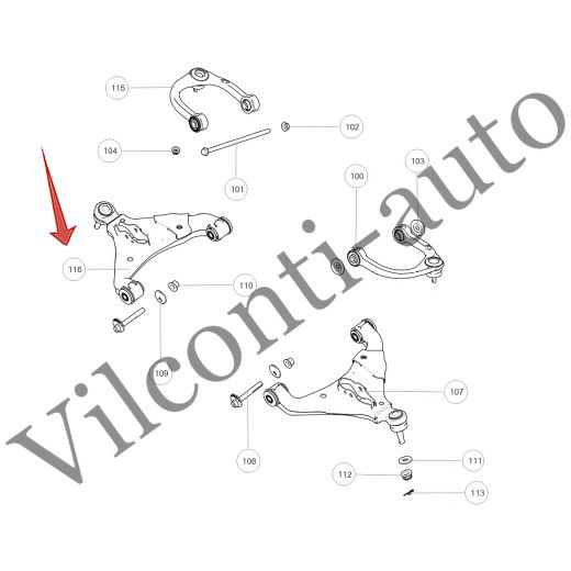 РЫЧАГ ПЕРЕДНЕЙ ПОДВЕСКИ НИЖНИЙ ПРАВЫЙ TANK 300 2904114XGW04A 100% ОРИГИНАЛ