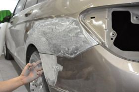 Армирование Повреждённого Бампера на Автомобиле Варшавское шоссе 170Бс7