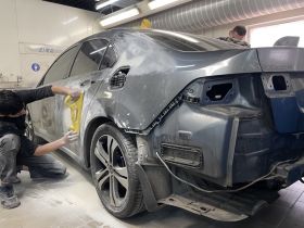 Сушка Кузова После Грунтовки на Автомобиле Варшавское шоссе 170Бс7