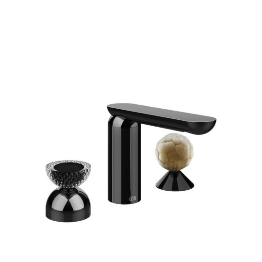 Смеситель для раковины Gessi Perle 74748 без донного клапана с вентилем-полусферой из муранского стекла Balloton и вентилем-сферой из муранского стекла Battuto схема 3 Смеситель для раковины Gessi Perle 74748 без донного клапана с вентилем-полусферой из муранского стекла Balloton и вентилем-сферой из муранского стекла Battuto схема 3