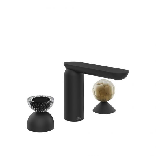 Смеситель для раковины Gessi Perle 74748 без донного клапана с вентилем-полусферой из муранского стекла Balloton и вентилем-сферой из муранского стекла Battuto схема 10 Смеситель для раковины Gessi Perle 74748 без донного клапана с вентилем-полусферой из муранского стекла Balloton и вентилем-сферой из муранского стекла Battuto схема 10