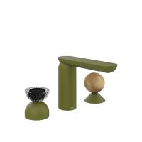 Смеситель для раковины Gessi Perle 74738 без донного клапана с вентилем-полусферой из муранского стекла Balloton и вентилем-сферой из камня Onyx Cola схема 13 Смеситель для раковины Gessi Perle 74738 без донного клапана с вентилем-полусферой из муранского стекла Balloton и вентилем-сферой из камня Onyx Cola схема 13