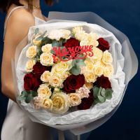 Сборный букет с розами для Мамы