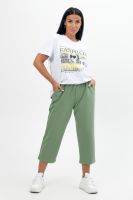 Костюм женский Fashion с капри [фисташковый]