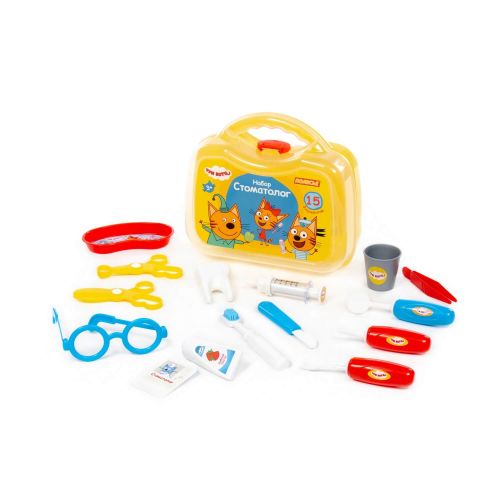 Набор "Три Кота" "Стоматолог" (15 элементов) (в чемоданчике)