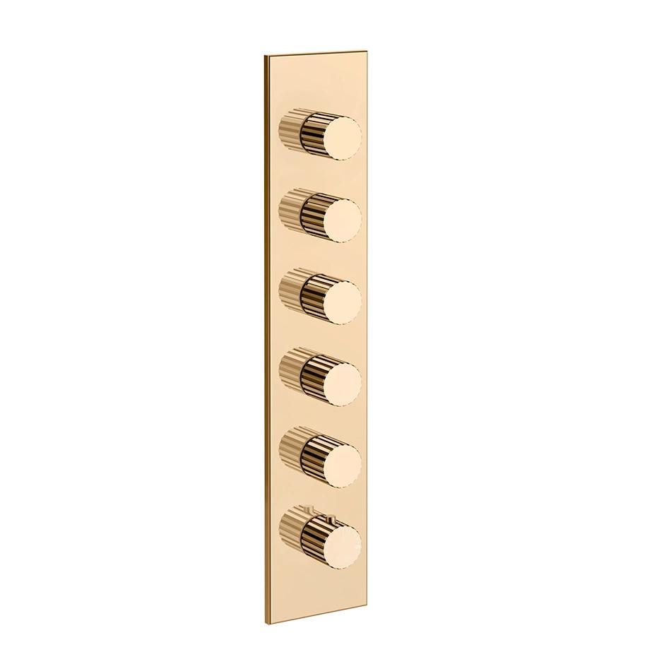 Смеситель для душа Gessi Incastri 75320 с термостатом 5 запорных вентиля