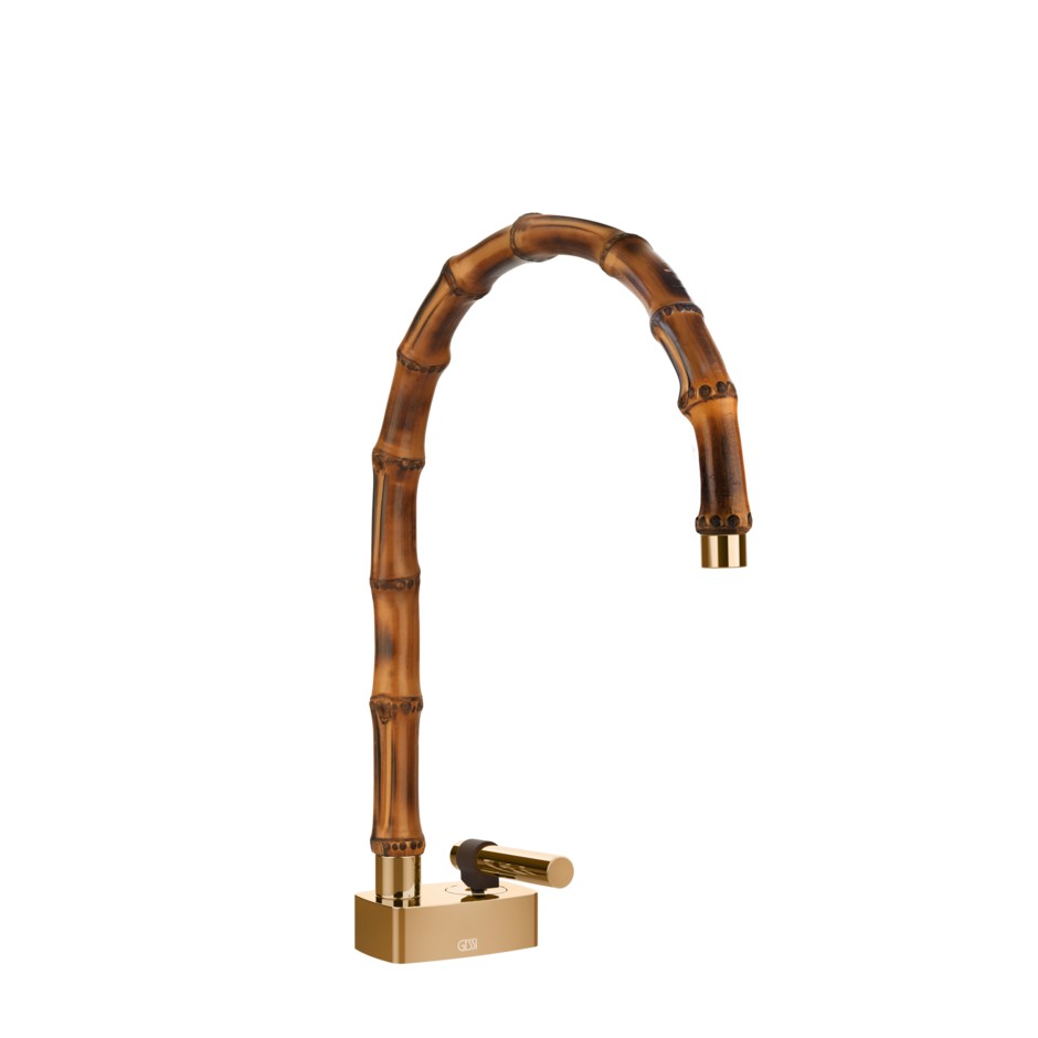 Смеситель для раковины Gessi Jacqueline 77019 со средним поворотным изливом металлический вентиль