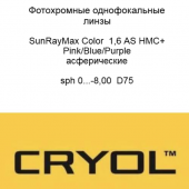 Cryol 1.6 AS SunRayMax Color HMC+ (Pink, Blue,Purple)