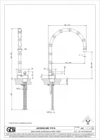 Смеситель для раковины Gessi Jacqueline 77019 со средним поворотным изливом металлический вентиль схема 2 Смеситель для раковины Gessi Jacqueline 77019 со средним поворотным изливом металлический вентиль схема 2