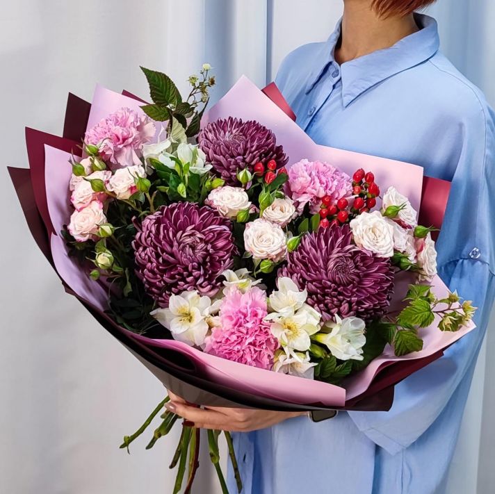 Букет с розами "Волшебный Лес"