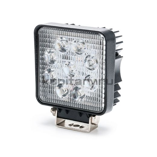 Светодиодная фара 27 Ватт ближний свет квадратная 45 мм FR166027