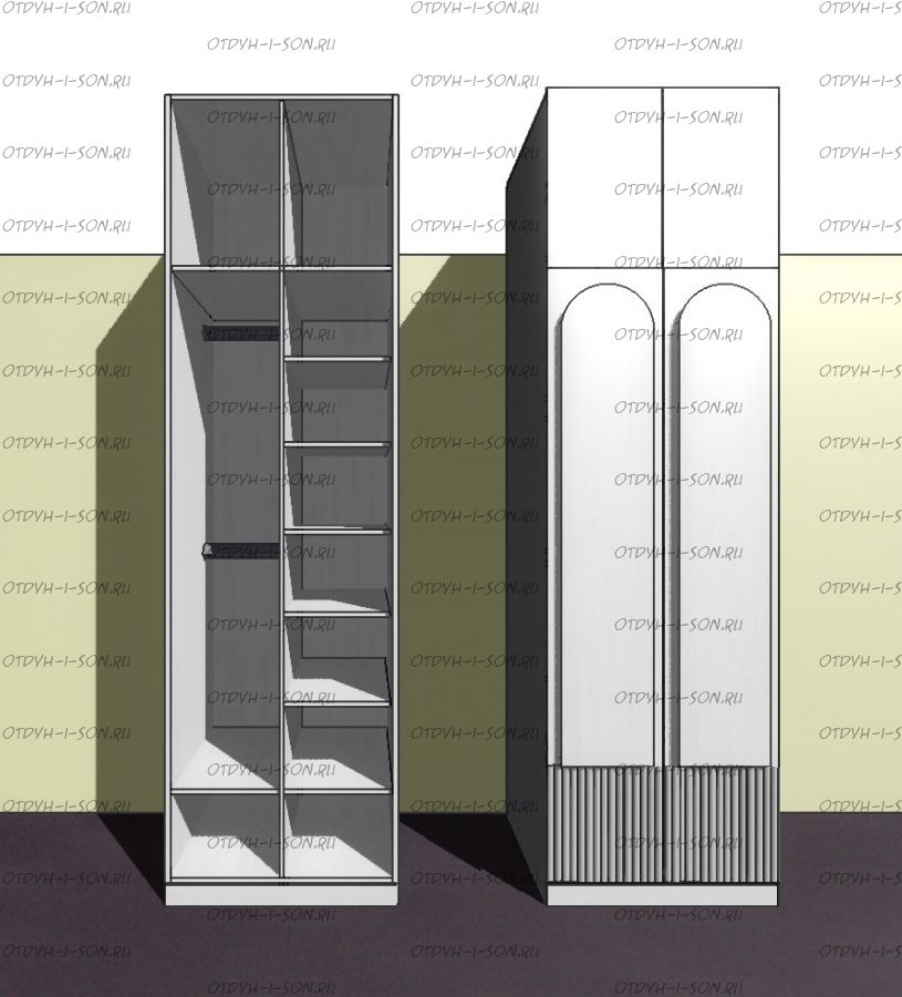Шкаф двухдверный Рома (140х60х215)