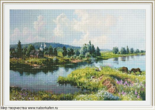 Набор для вышивания "01052 Лето на реке "