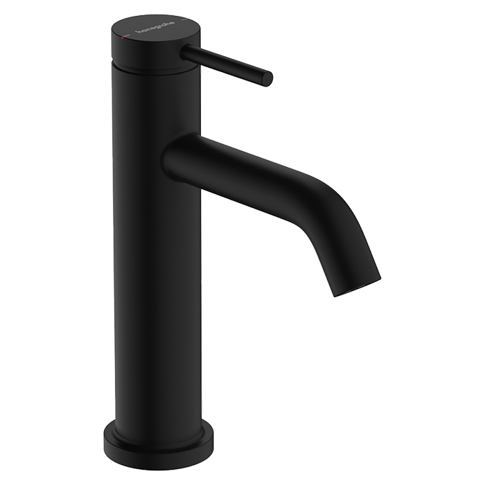 Смеситель для раковины Hansgrohe Tecturis S 73310670 с донным клапаном черный матовый