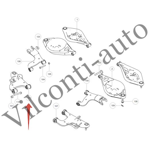 РЫЧАГ ЗАДНЕЙ ПОДВЕСКИ НИЖНИЙ ПРАВЫЙ TANK 700 2914104XKF11A 100% ОРИГИНАЛ