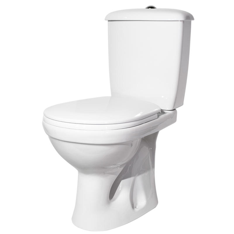 Унитаз-компакт Суперкомпакт Стандарт вертикальный выпуск, с сиденьем, белый 47301110322