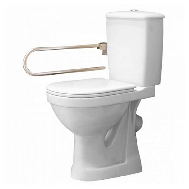 Унитаз-компакт Персона Комфорт, с откидным поручнем, с сиденьем, белый 42301120006