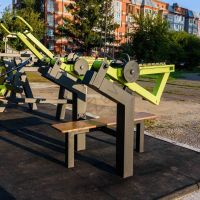 Power-1800 Уличный тренажер Жим лежа с переменной нагрузкой