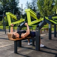 Power-1800 Уличный тренажер Жим лежа с переменной нагрузкой