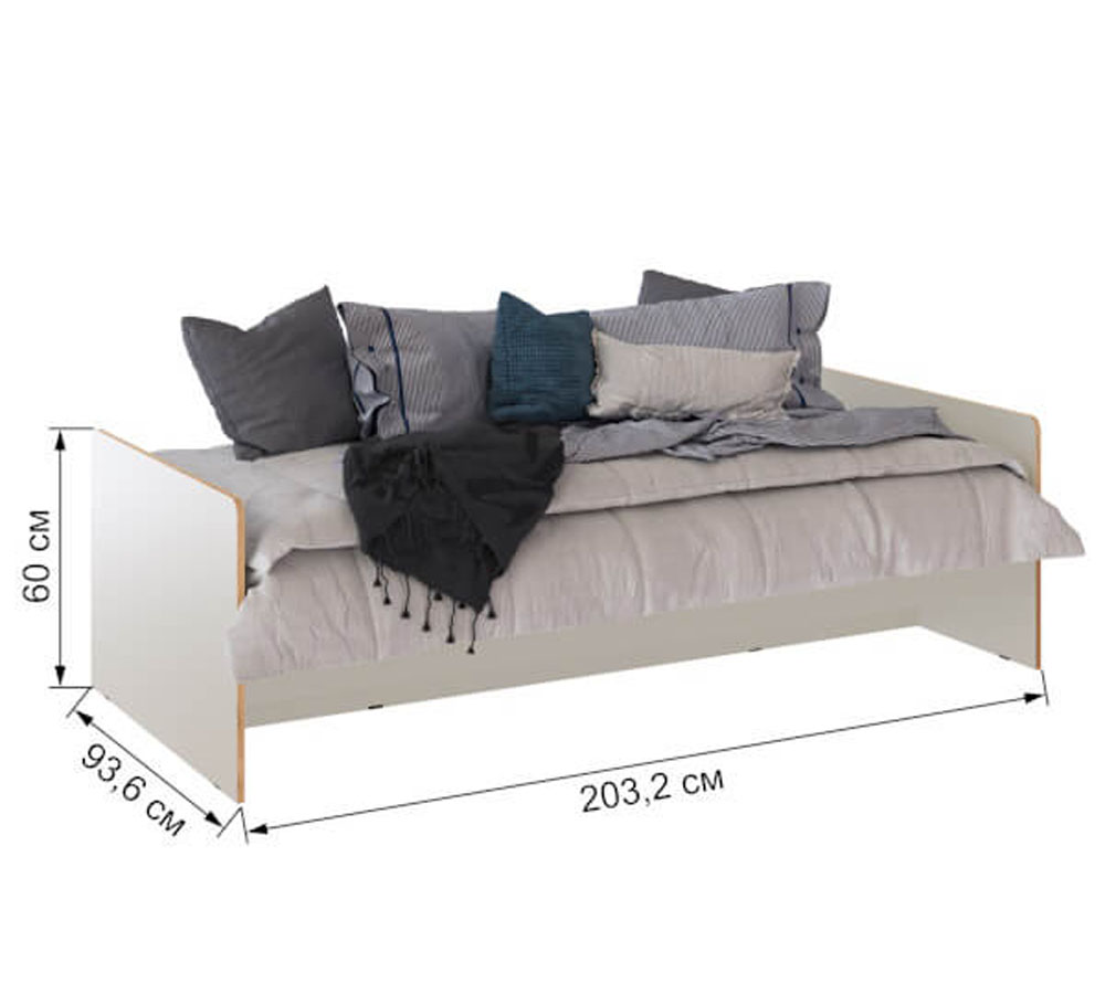 Кровать 0,9м "Асцелла"