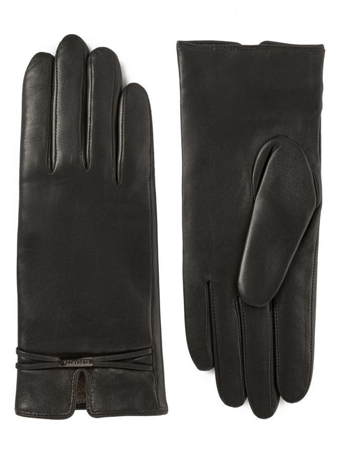 Перчатки женскиеские 100% ш IS851 black ELEGANZZA