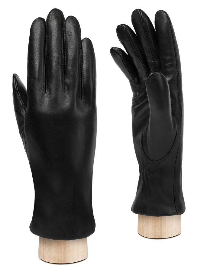 Перчатки женские н/м крол HS597 black ELEGANZZA