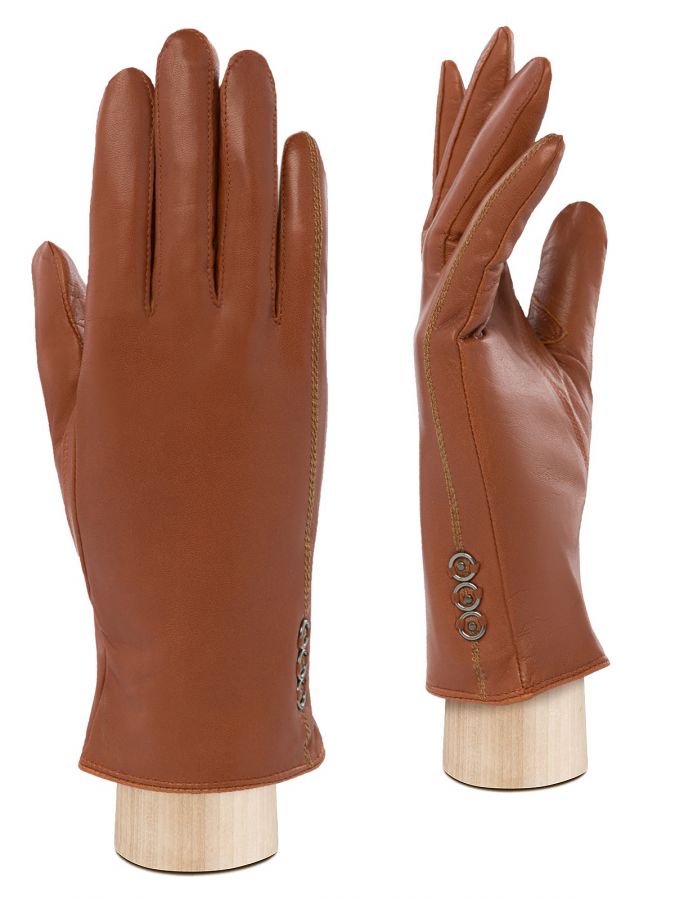Перчатки женские ш+каш. IS02805-sh terracotta ELEGANZZA