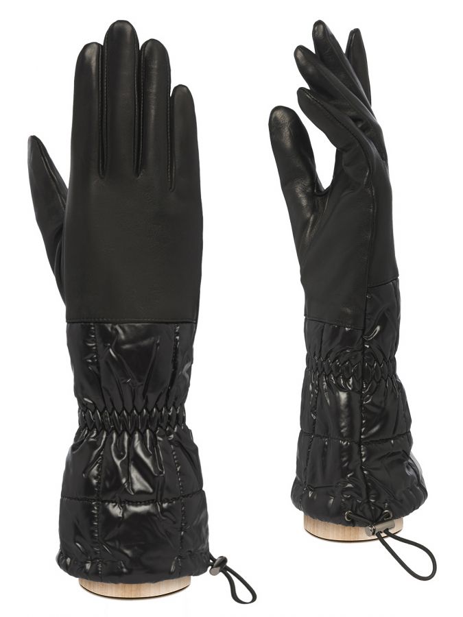 Перчатки женские флис IS853 black ELEGANZZA