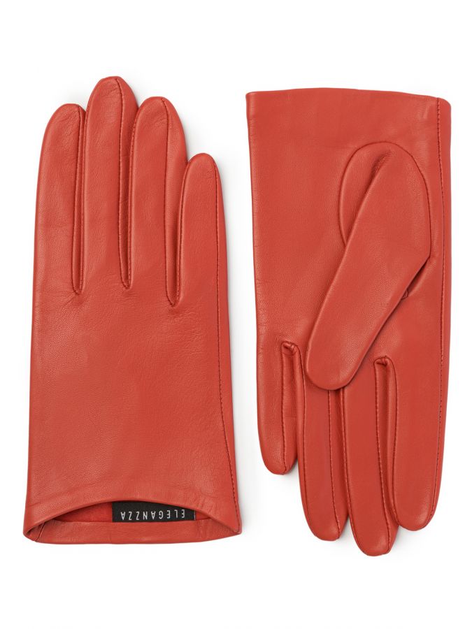 Перчатки женские б/п IS00410 spicy red ELEGANZZA