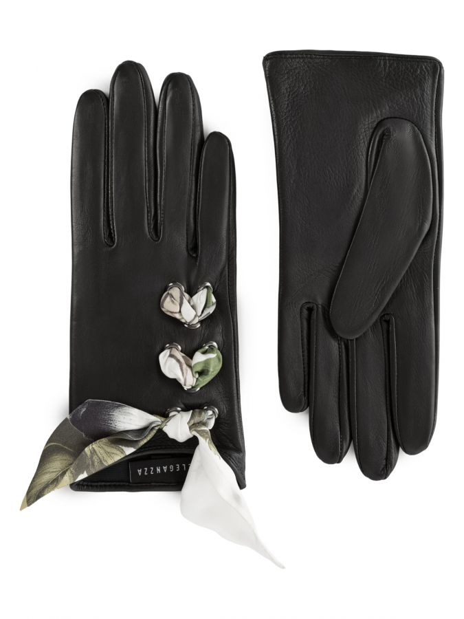 Перчатки женские ш/п IS12701 black ELEGANZZA