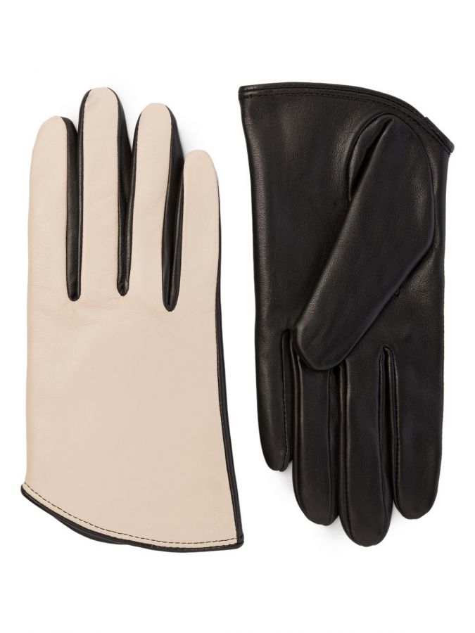 Перчатки женские ш/п LB-9552 beige/black LABBRA