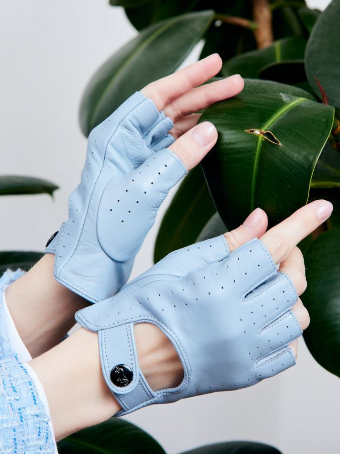 Перчатки жен ш/п LB-1005 l.blue LABBRA