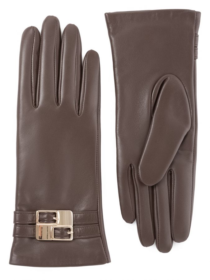 Перчатки женские 100% ш IS0487 truffle ELEGANZZA