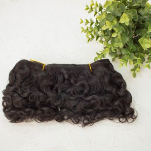 Тресс натуральный  (козочка) черный кудри