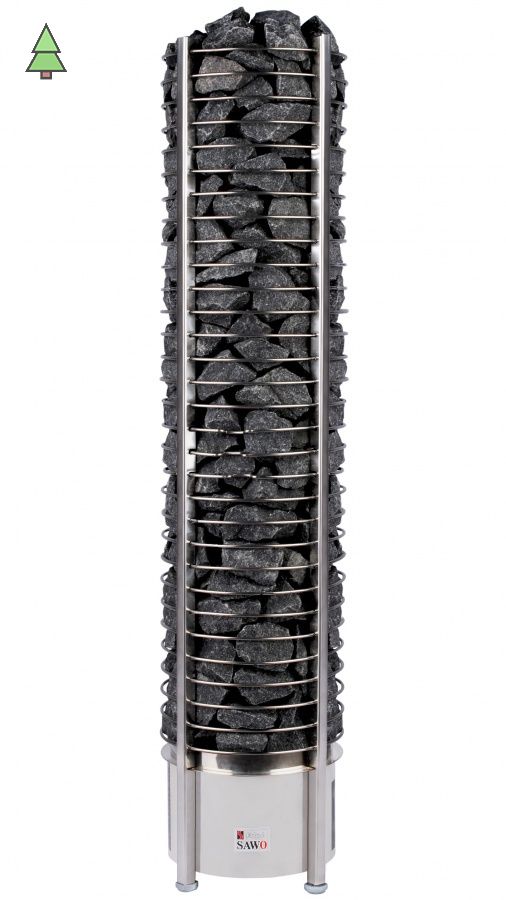 Электрическая печь SAWO TOWER TH9-150NS-P (15 кВт, нержавейка), выносной пульт (пульт и блок мощности докупаются отдельно)