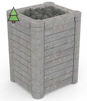 Электрическая печь SAWO NIMBUS NIM-105NS-P (10,5 кВт, облицовка – талькохлорит), выносной пульт (пульт и блок мощности докупаются отдельно)