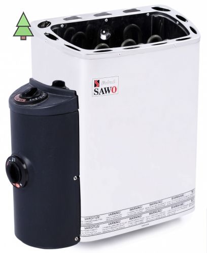 Электрическая печь SAWO MINI MN-30NB-Z (3 кВт, встроенный пульт, внутри оцинковка, снаружи нержавейка)