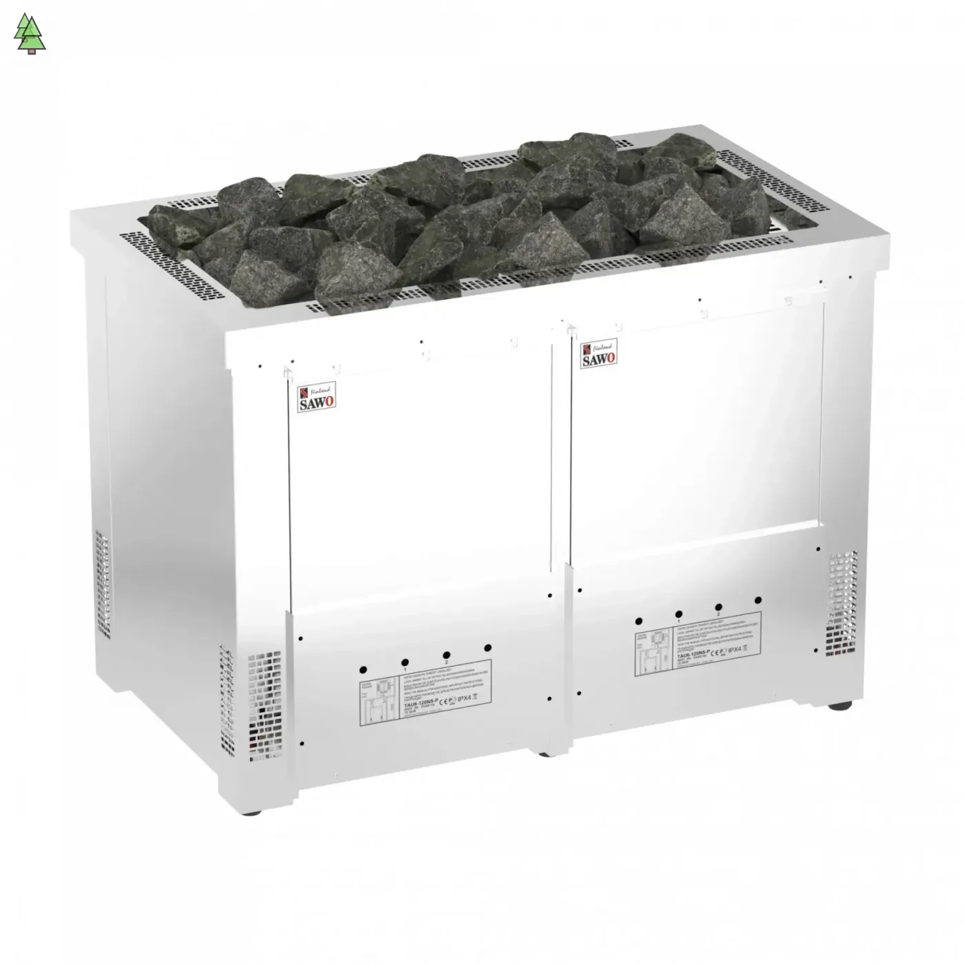 Электрическая печь SAWO TAURUS TAU-210NS-V12-G-P (21 кВт), выносной пульт (пульт и блок мощности докупаются отдельно)