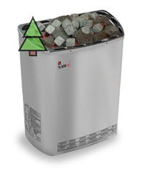 Электрическая печь SAWO MINI MN-36-NS-Z (3.6 кВт, внутри оцинковка, снаружи нержавейка), выносной пульт (пульт и блок мощности докупаются отдельно)