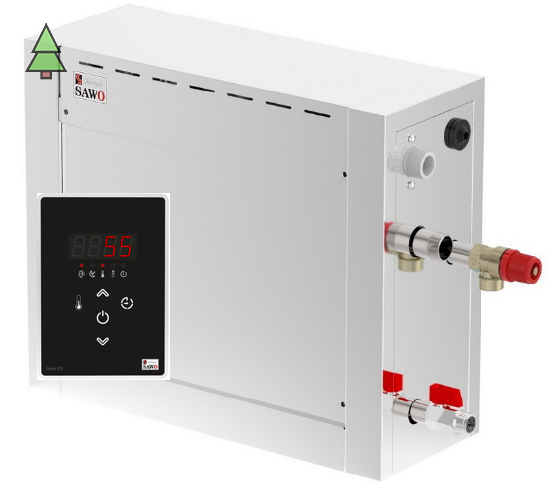 SAWO Парогенератор 4,5 кВт, пульт в комплекте, артикул STE-45-1/2-V2