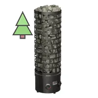 SAWO Электрическая печь Aries напольная, с пультом, 9,0 кВт, черная, артикул ARI3-90NB-BL-P-C