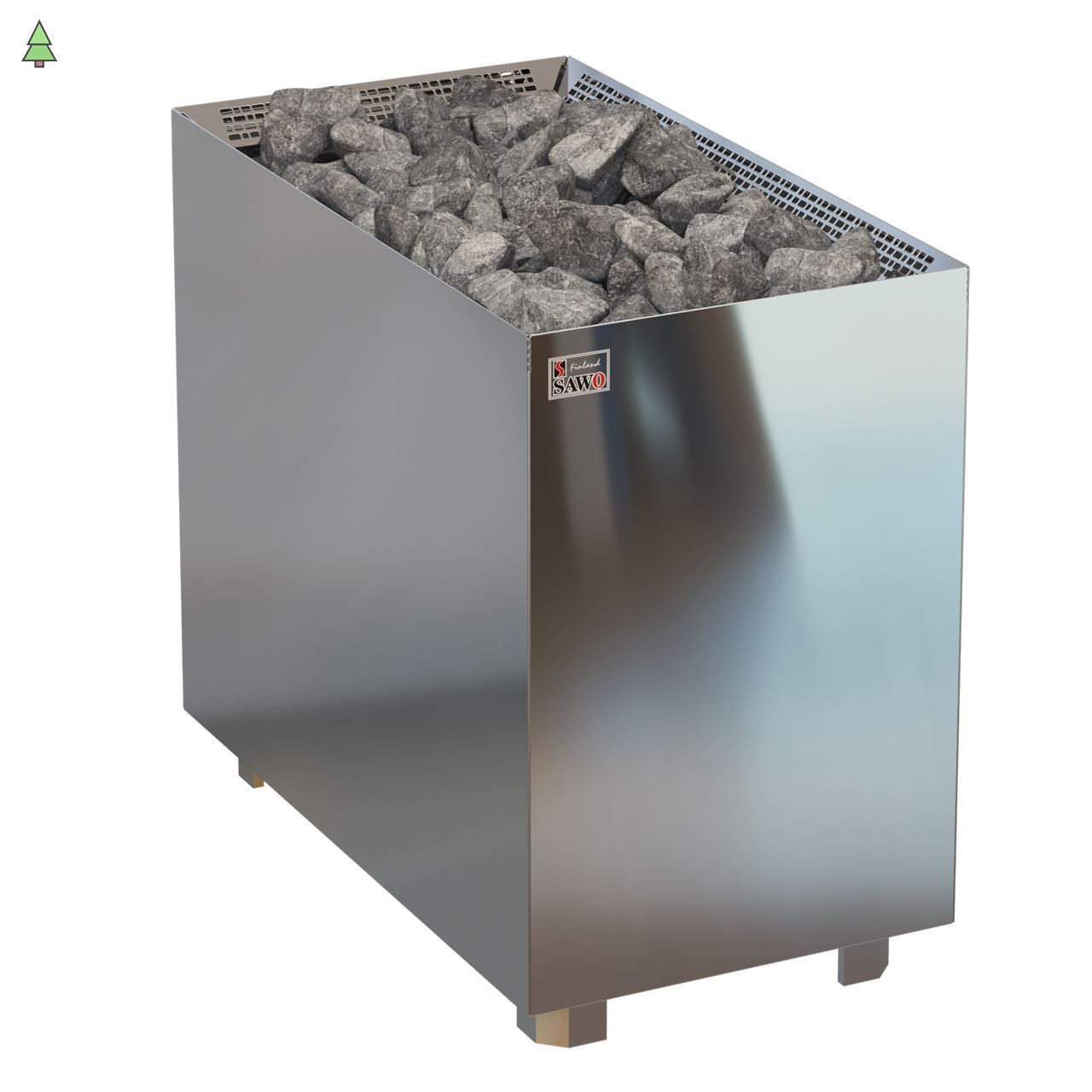 Электрическая печь SAWO NORDEX NRNF-180NS-V12-Z (18 кВт, внутри оцинковка, снаружи нержавейка, выносной пульт (пульт и блок мощности докупаются отдельно)