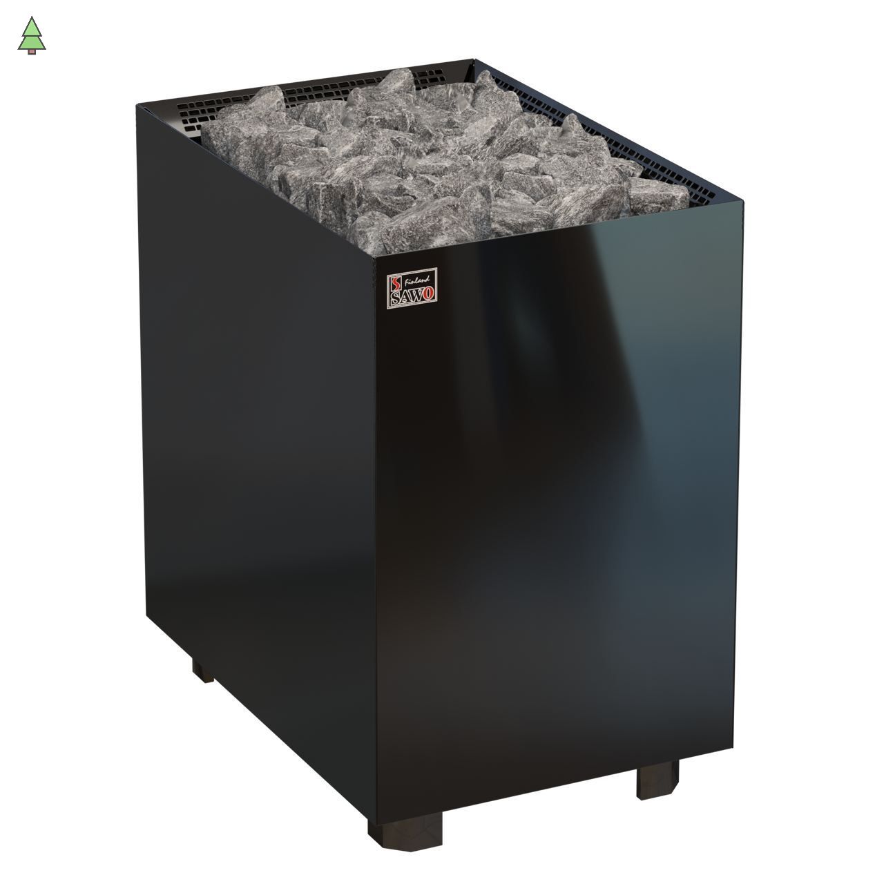 Электрическая печь SAWO NORDEX NRNF-180NS-BL-V12-Z (18 кВт, черная, внутри оцинковка,снаружи нержавейка, выносной пульт (пульт и блок мощности докупаются отдельно)