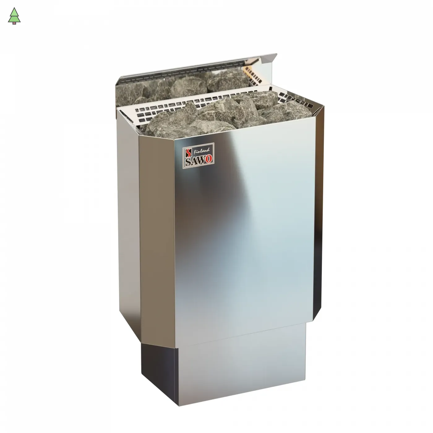 Электрическая печь SAWO NORDEX MINI NRM-36Ni2-Z-C (3,0 кВт, внутри оцинковка, снаружи нержавейка, выносной пульт (встроенный блок мощности, пульт покупается отдельно)