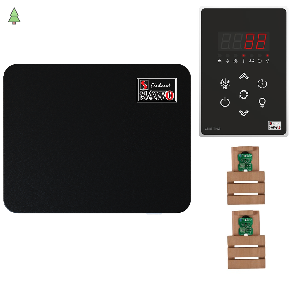 SAWO Комплект управления INNOVA CLASSIC V2 COMBI ДО 15 КВТ, черный