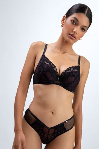 Трусы женские стринги Alles Truffle Noir, кружево, мультиколор