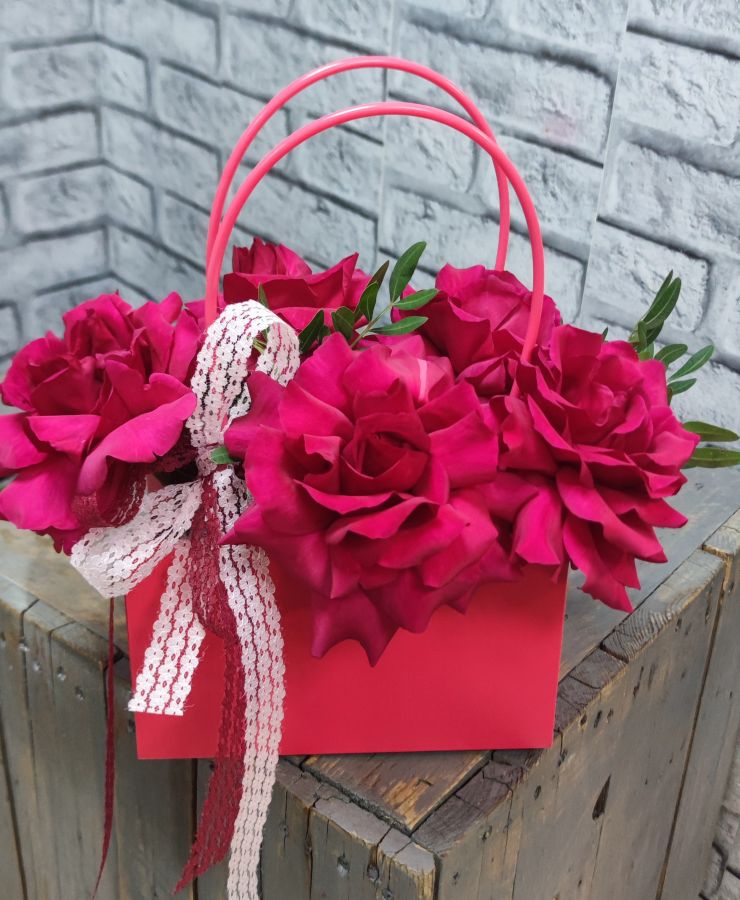 Сумочка с розой