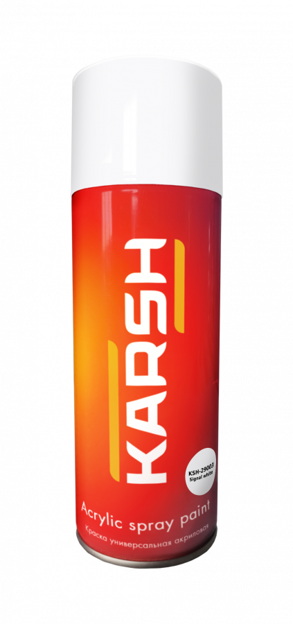 Karsh Краска акриловая RAL9003 сигнальный белый 2 400мл аэрозоль, глянец