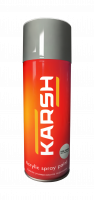 Karsh Краска акриловая RAL9006 бело-алюминиевая  400мл аэрозоль, глянец